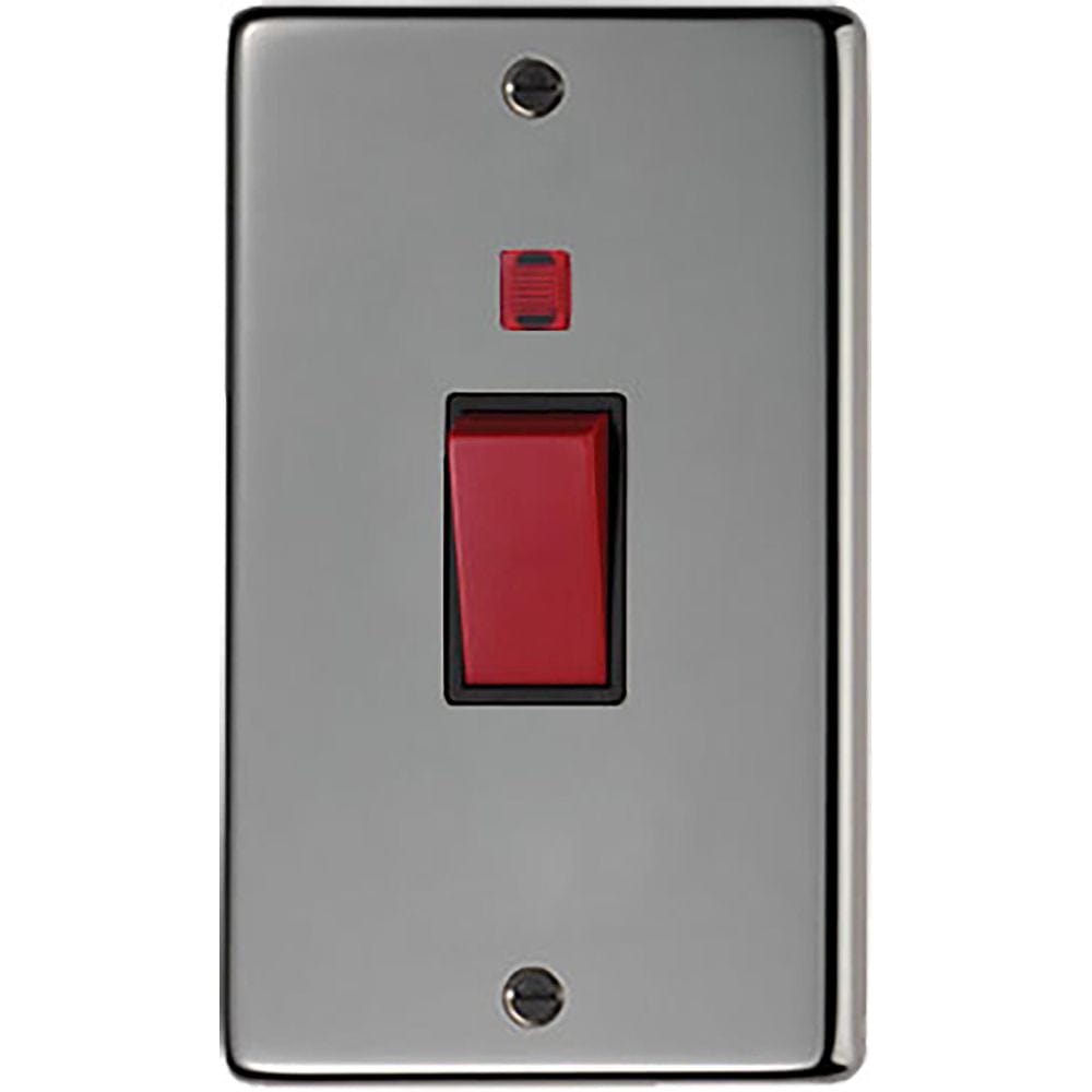From The Anvil Electrical Black Nickel / Cooker Switch From The Anvil - BN Double Plate Cooker Switch