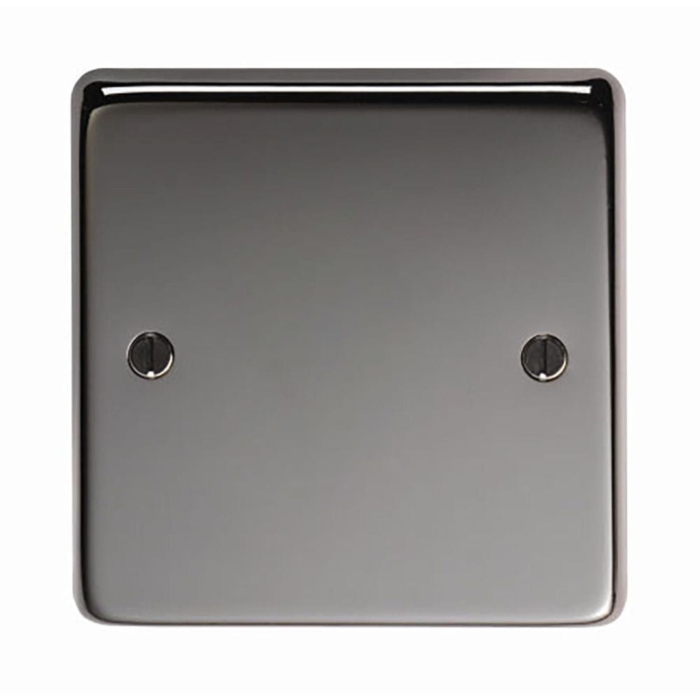 From The Anvil Electrical Black Nickel / Single Blank Plate From The Anvil - BN Single Blank Plate