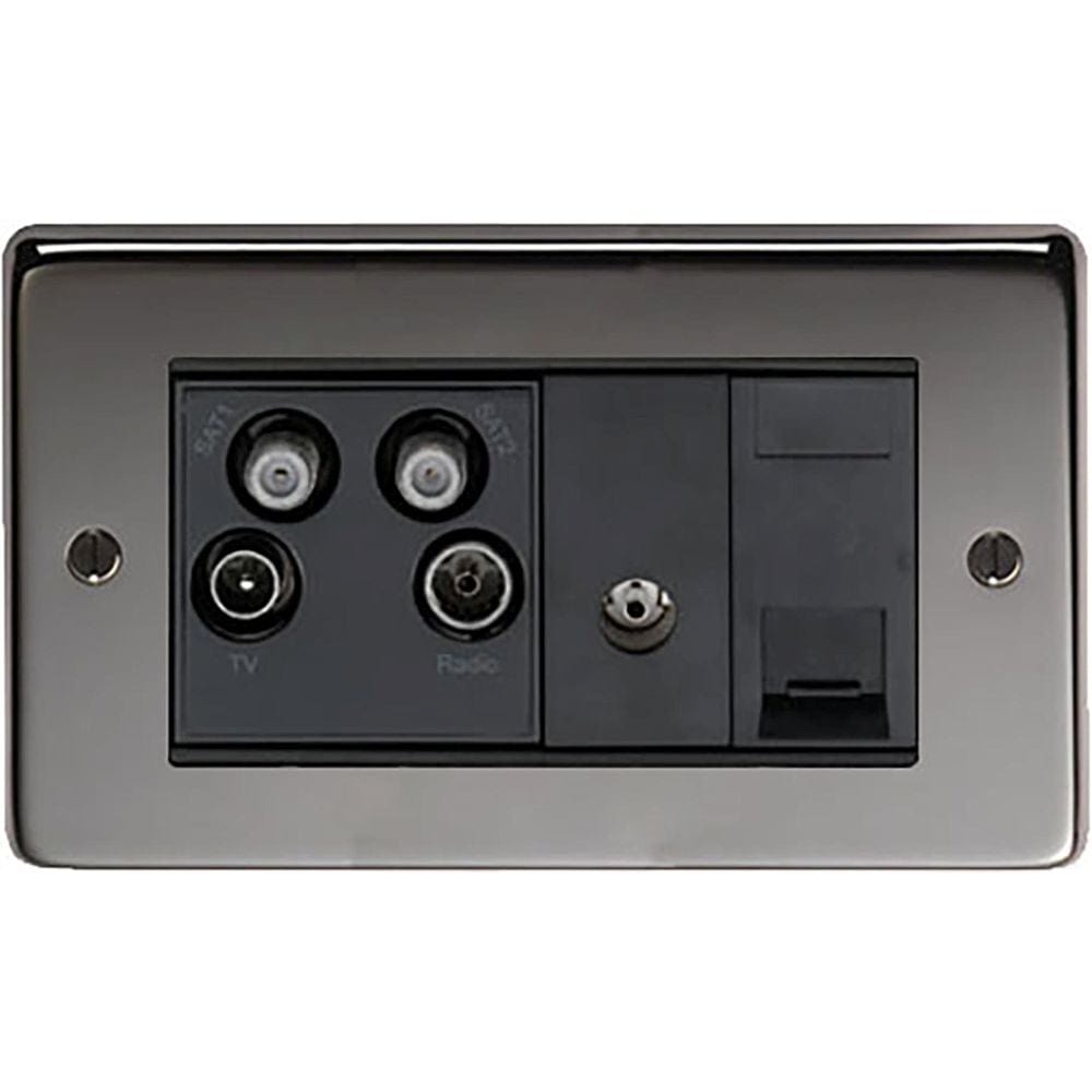 From The Anvil Electrical Black Nickel / Sky Plus Socket From The Anvil - BN Sky Plus Socket