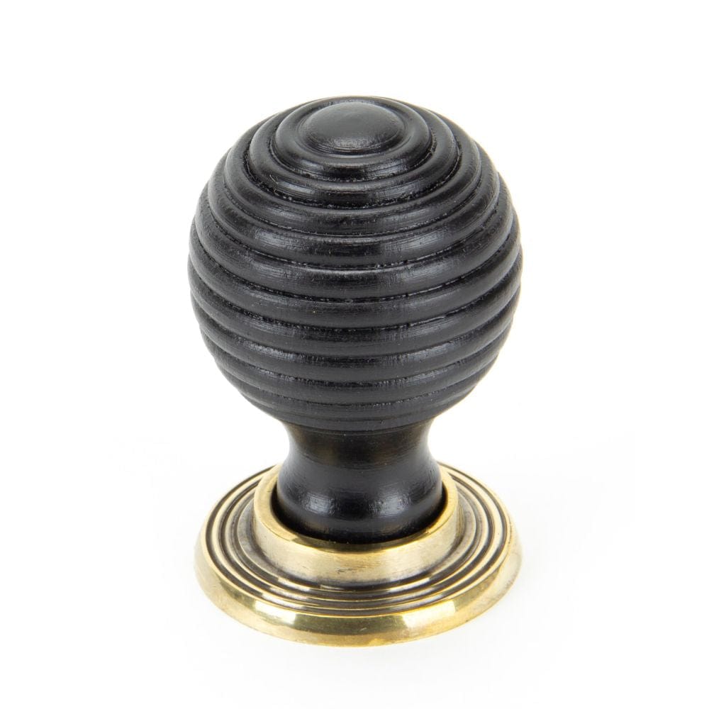 From The Anvil Cabinet Hardware Ebony / Cabinet Knobs / 38mm Dia. From The Anvil - Ebony and AB Beehive Cabinet Knob 38mm