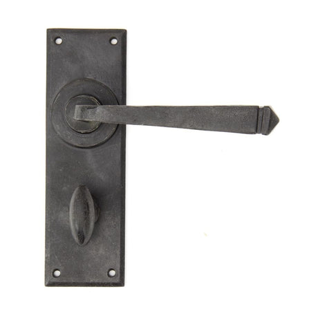 From The Anvil Door Furniture External Beeswax / Bathroom Lock Handles From The Anvil - External Beeswax Avon Lever Bathroom Set