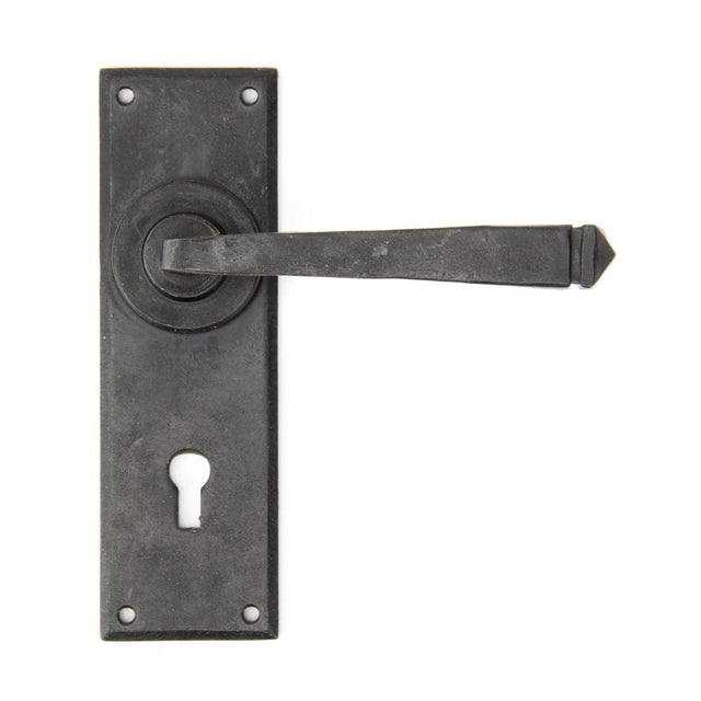 From The Anvil Door Furniture External Beeswax / Std. Lock Handles From The Anvil - External Beeswax Avon Lever Lock Set