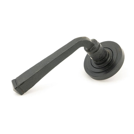 From The Anvil Door Furniture External Beeswax / Round Rose From The Anvil - External Beeswax Avon Round Lever on Rose Set (Art Deco) - Unsprung