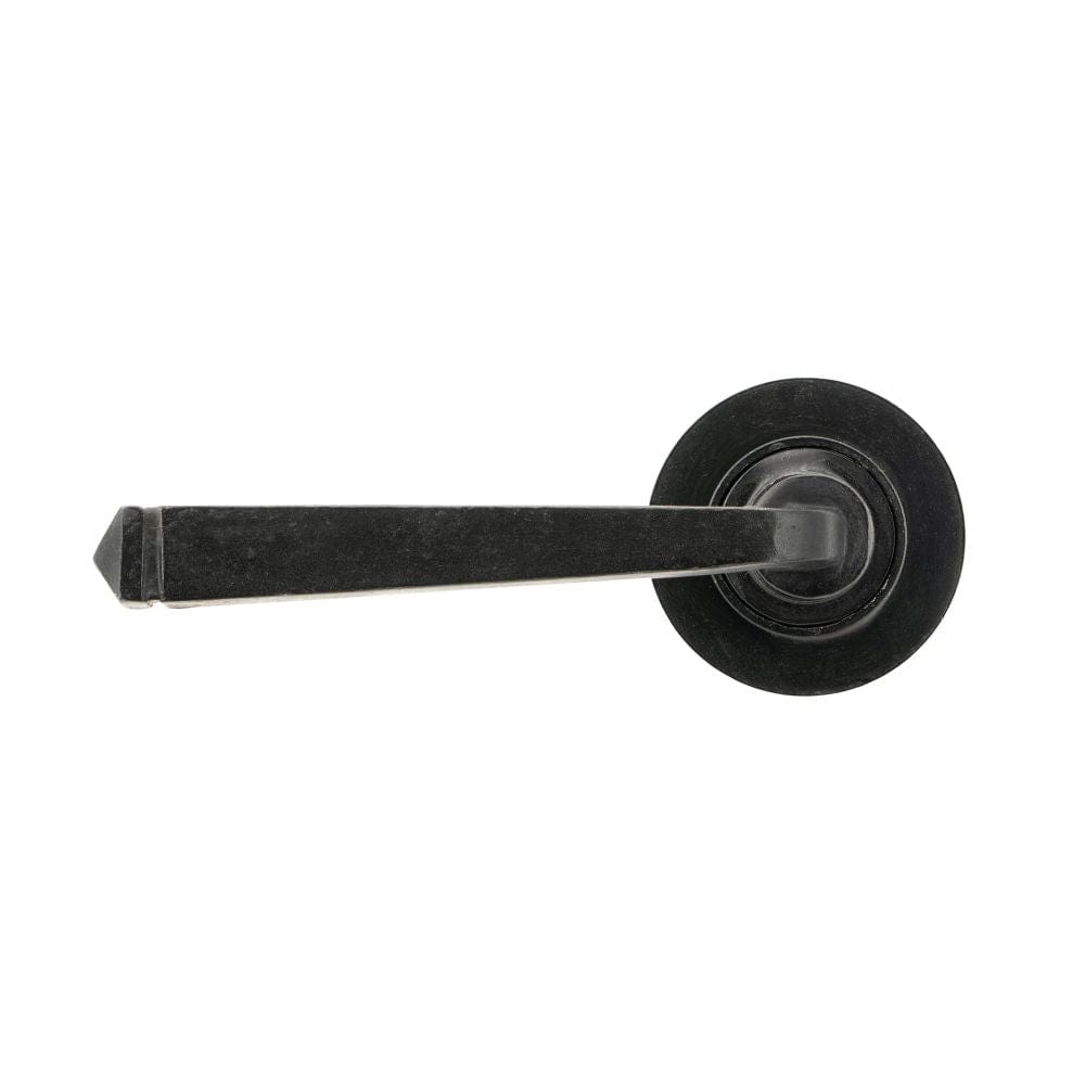 From The Anvil Door Furniture External Beeswax / Round Rose From The Anvil - External Beeswax Avon Round Lever on Rose Set (Plain) - Unsprung