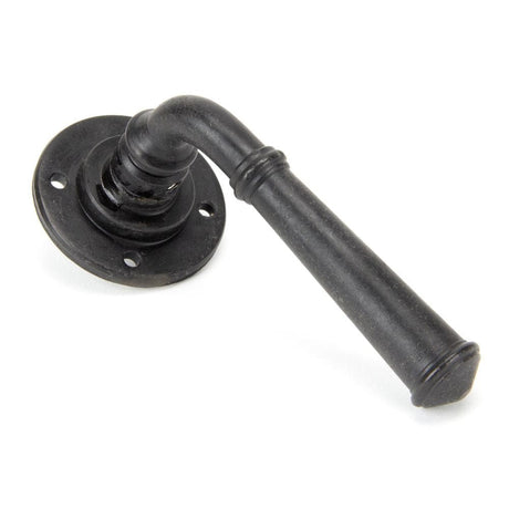 From The Anvil Door Furniture External Beeswax / Round Rose From The Anvil - External Beeswax Regency Lever on Rose Set