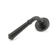 From The Anvil Door Furniture External Beeswax / Round Rose From The Anvil - External Beeswax Regency Lever on Rose Set (Plain) - Unsprung