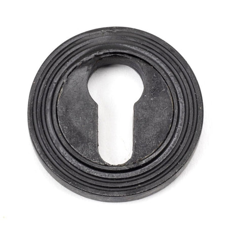 From The Anvil Door Furniture External Beeswax / Euro Profile Escutcheons From The Anvil - External Beeswax Round Euro Escutcheon (Beehive)