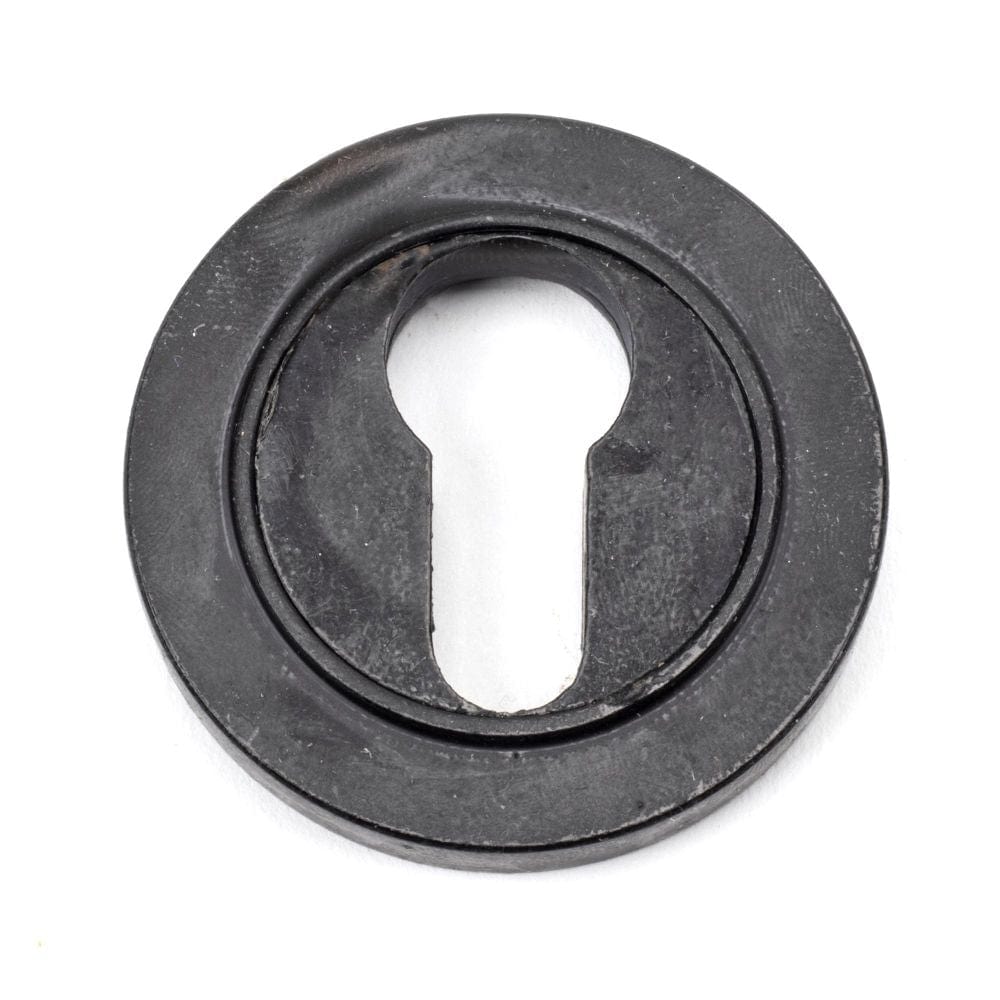 From The Anvil Door Furniture External Beeswax / Euro Profile Escutcheons From The Anvil - External Beeswax Round Euro Escutcheon (Plain)
