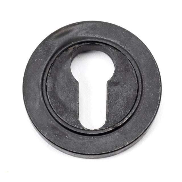 From The Anvil Door Furniture External Beeswax / Euro Profile Escutcheons From The Anvil - External Beeswax Round Euro Escutcheon (Plain)