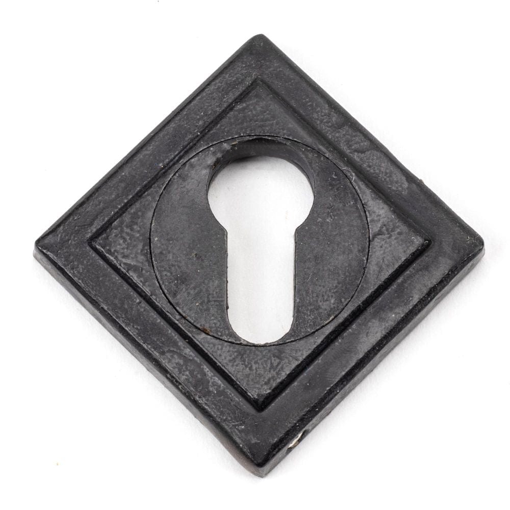 From The Anvil Door Furniture External Beeswax / Euro Profile Escutcheons From The Anvil - External Beeswax Round Euro Escutcheon (Square)