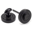 From The Anvil Door Furniture External Beeswax / No From The Anvil - External Beeswax Round Thumbturn Set (Art Deco)