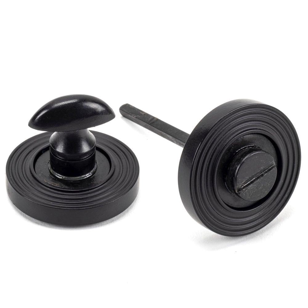From The Anvil Door Furniture External Beeswax / No From The Anvil - External Beeswax Round Thumbturn Set (Beehive)