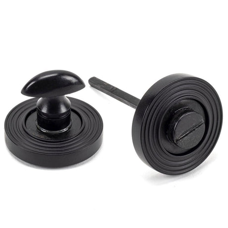 From The Anvil Door Furniture External Beeswax / No From The Anvil - External Beeswax Round Thumbturn Set (Beehive)
