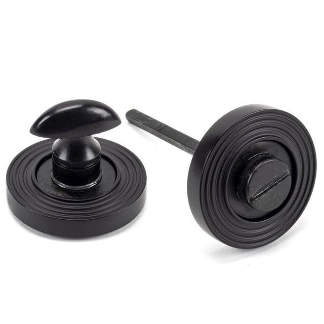 From The Anvil Door Furniture External Beeswax / No From The Anvil - External Beeswax Round Thumbturn Set (Beehive)