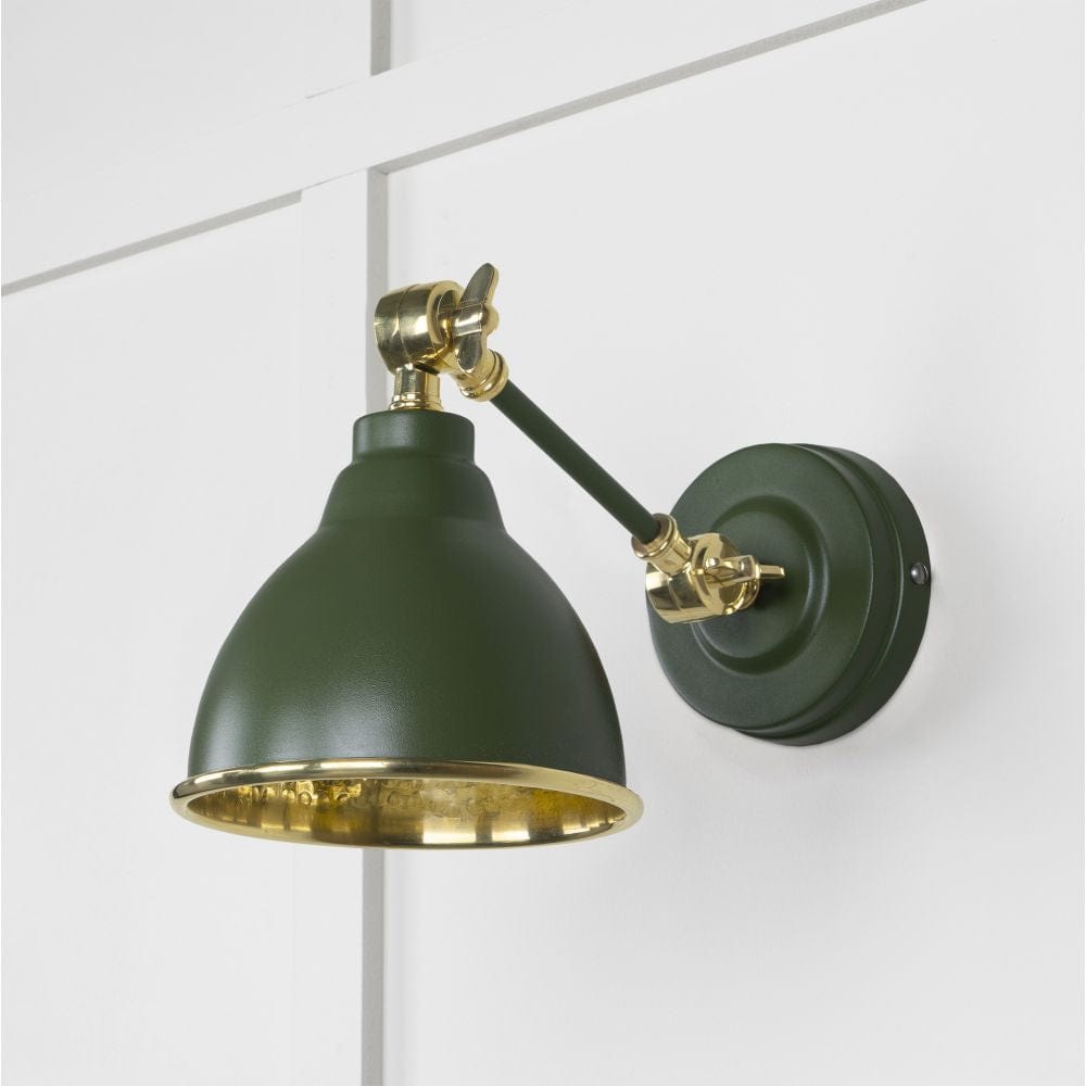 From The Anvil Electrical Hammered Brass / Wall Lights From The Anvil - Hammered Brass Brindley Wall Light in Heath