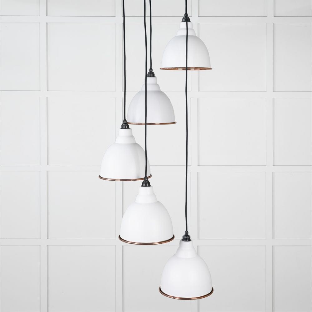 From The Anvil Electrical Hammered Copper / Cluster Pendants From The Anvil - Hammered Copper Brindley Cluster Pendant in Flock