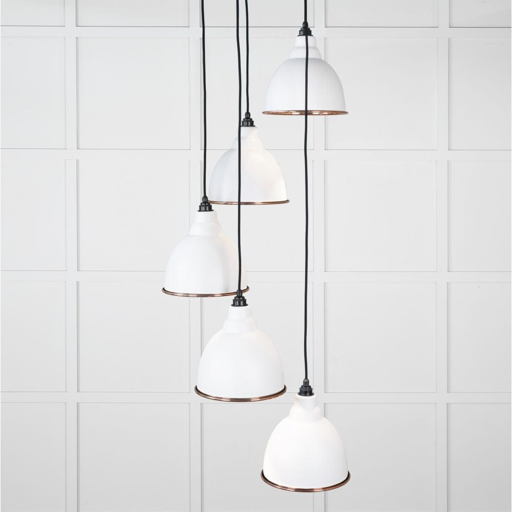 From The Anvil Electrical Hammered Copper / Cluster Pendants From The Anvil - Hammered Copper Brindley Cluster Pendant in Flock