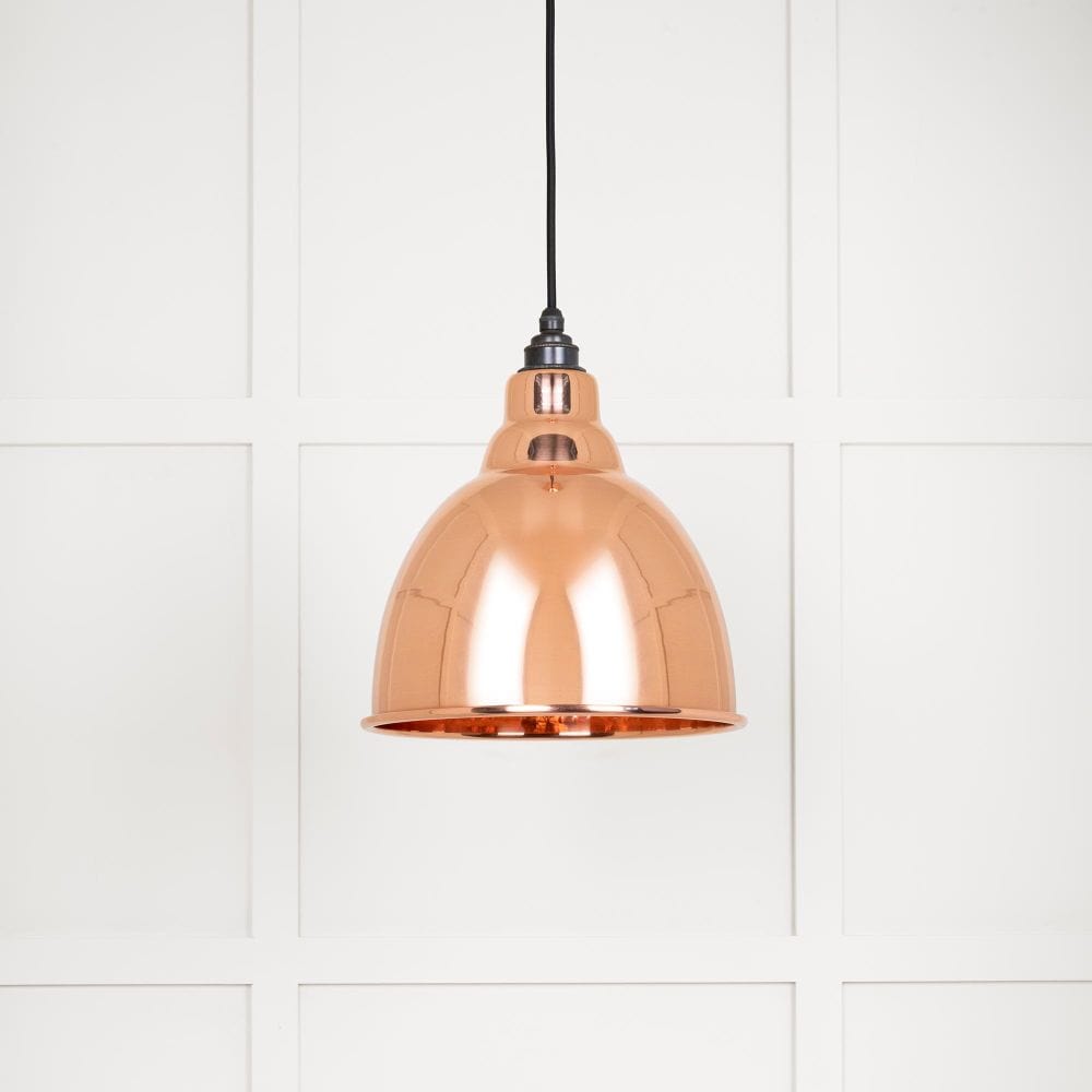 From The Anvil Electrical Hammered Copper / Ceiling Pendants From The Anvil - Hammered Copper Brindley Pendant