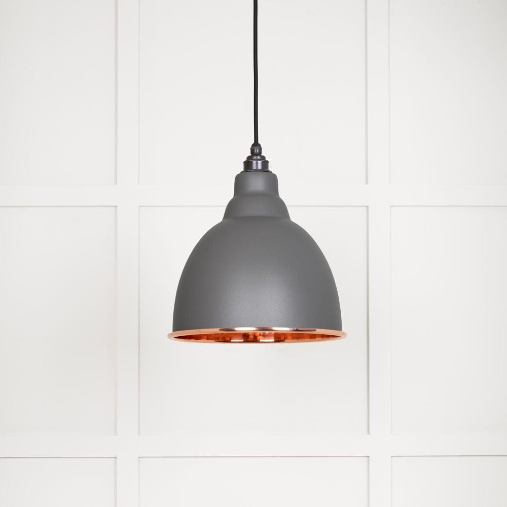 From The Anvil Electrical Hammered Copper / Ceiling Pendants From The Anvil - Hammered Copper Brindley Pendant in Bluff