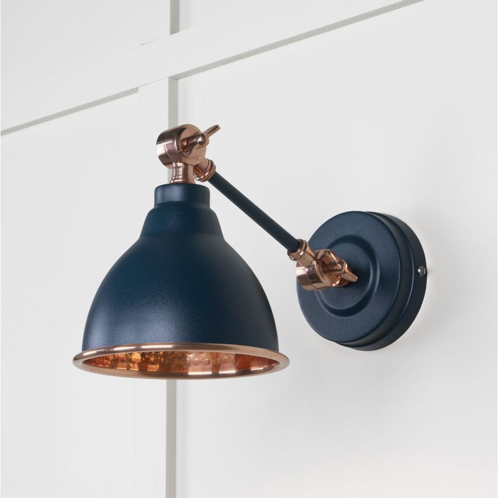 From The Anvil Electrical Hammered Copper / Wall Lights From The Anvil - Hammered Copper Brindley Wall Light in Dusk