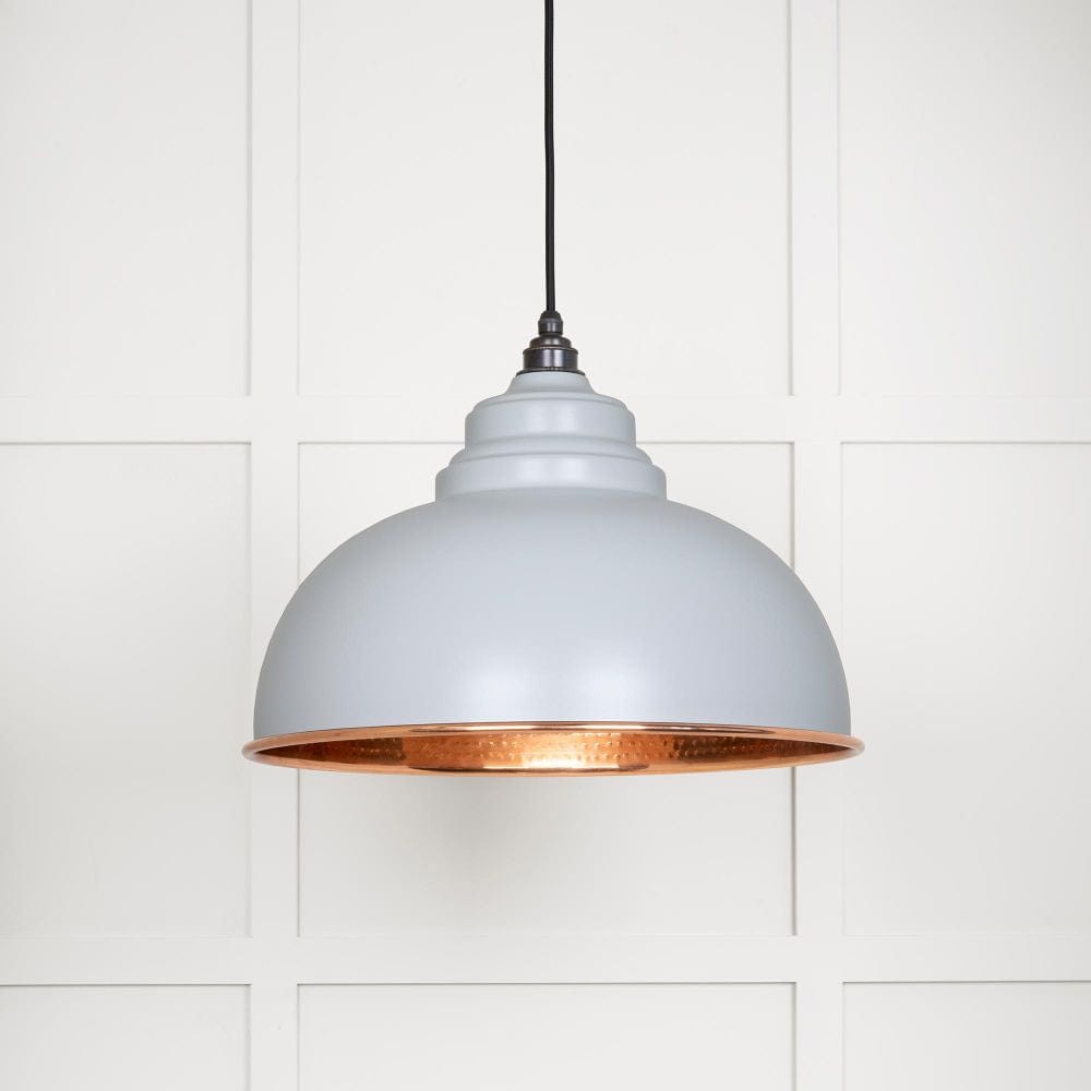 From The Anvil Electrical Hammered Copper / Ceiling Pendants From The Anvil - Hammered Copper Harborne Pendant in Birch