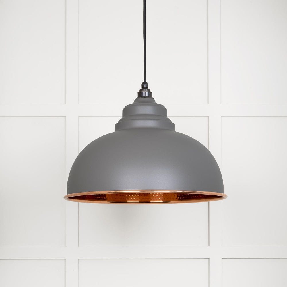 From The Anvil Electrical Hammered Copper / Ceiling Pendants From The Anvil - Hammered Copper Harborne Pendant in Bluff