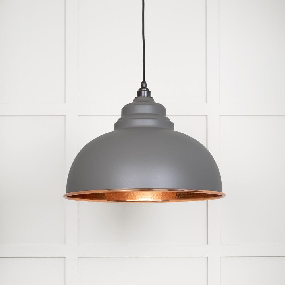 From The Anvil Electrical Hammered Copper / Ceiling Pendants From The Anvil - Hammered Copper Harborne Pendant in Bluff