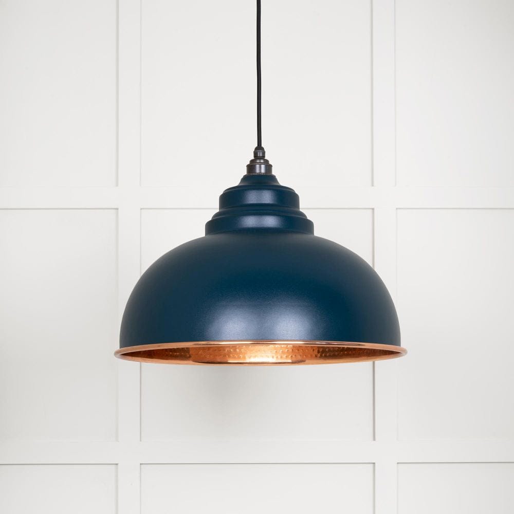 From The Anvil Electrical Hammered Copper / Ceiling Pendants From The Anvil - Hammered Copper Harborne Pendant in Dusk