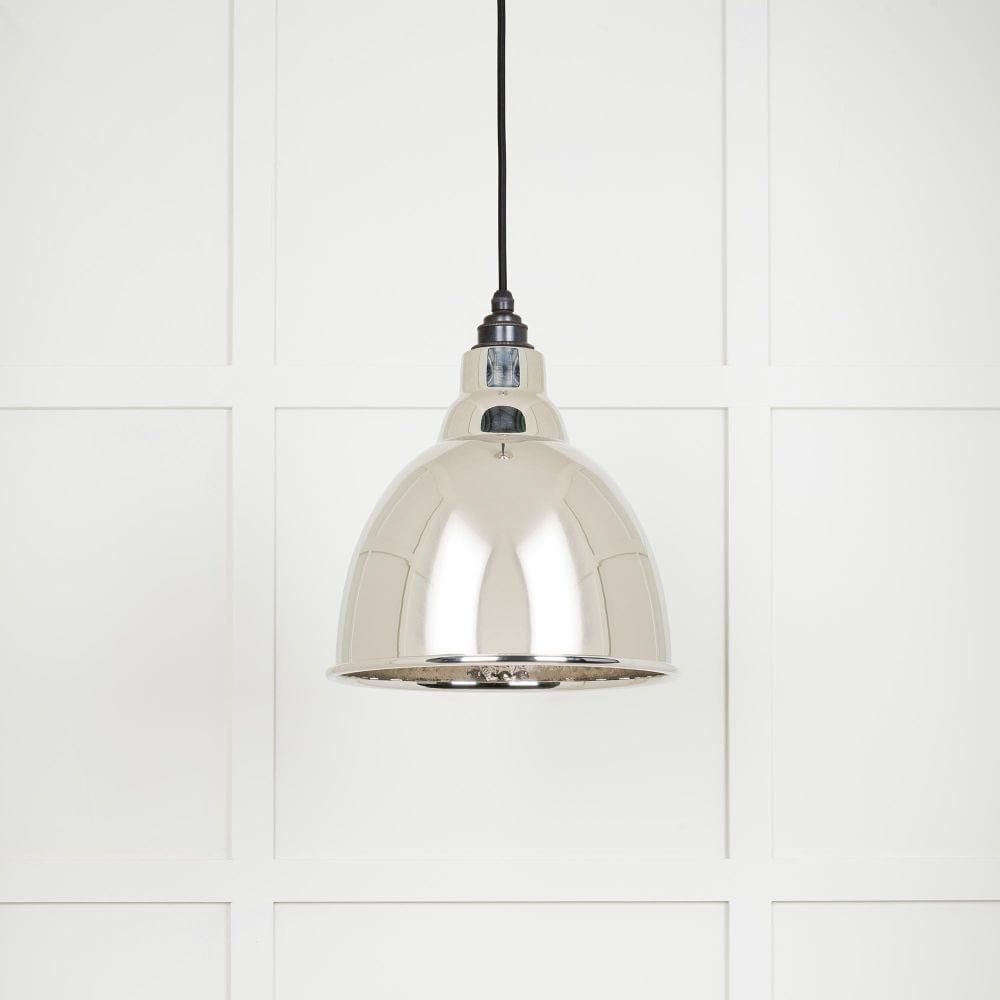 From The Anvil Electrical Hammered Nickel / Ceiling Pendants From The Anvil - Hammered Nickel Brindley Pendant