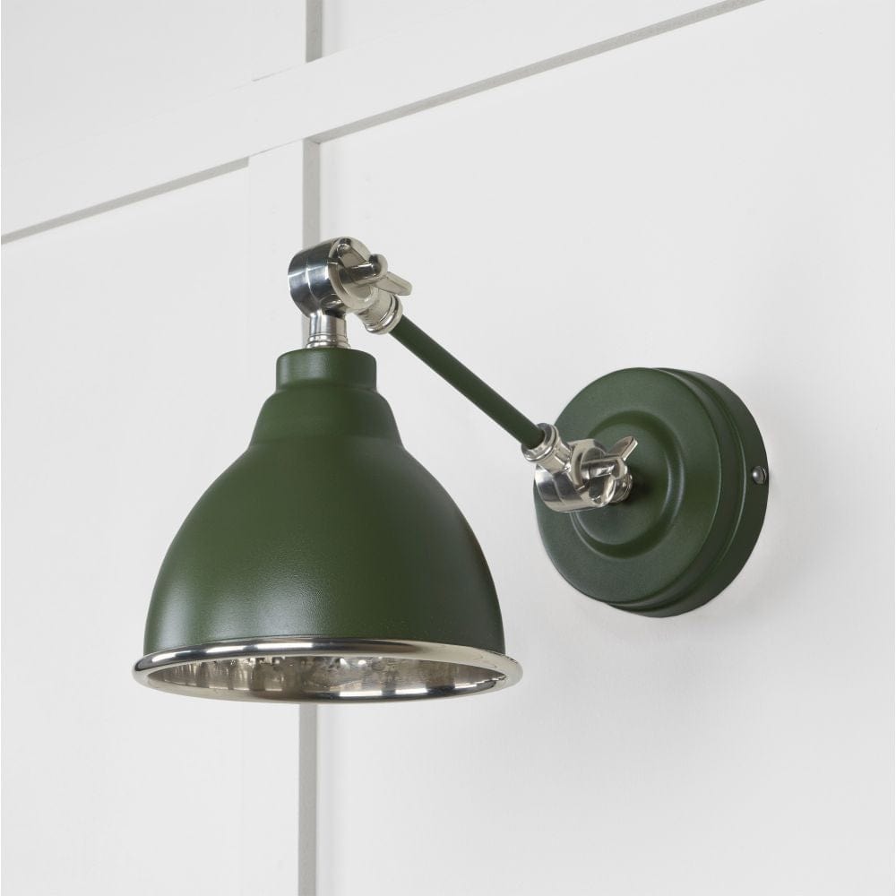 From The Anvil Electrical Hammered Nickel / Wall Lights From The Anvil - Hammered Nickel Brindley Wall Light in Heath