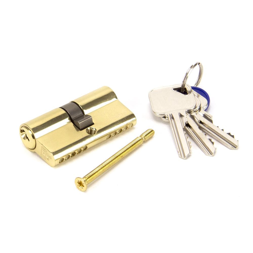 From The Anvil Locks & Latches Lacquered Brass / Euro Double Cylinders / 30 x 30mm From The Anvil - Lacquered Brass 30/30 Euro Cylinder