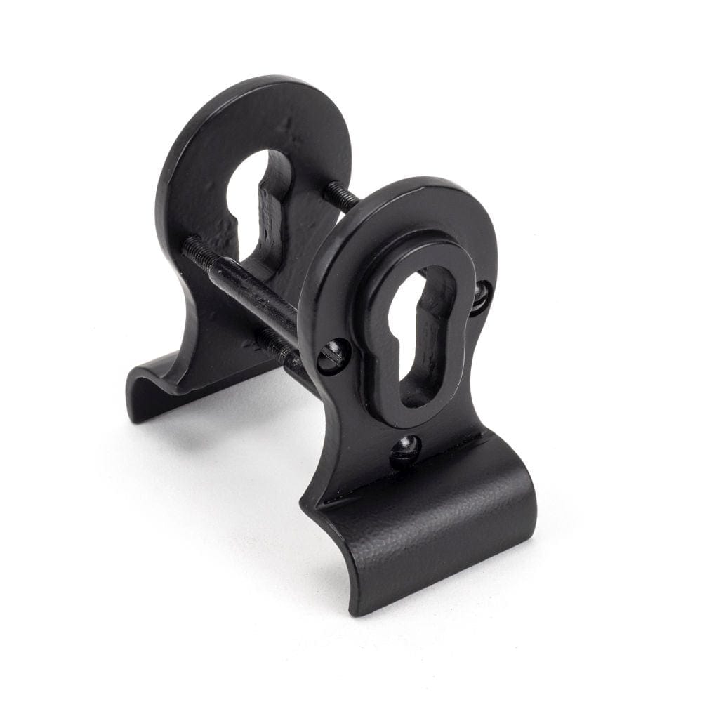 From The Anvil Door Furniture Matt Black / Euro Profile Cylinder Pull From The Anvil - Matt Black 50mm Euro Door Pull (Back to Back fixing)