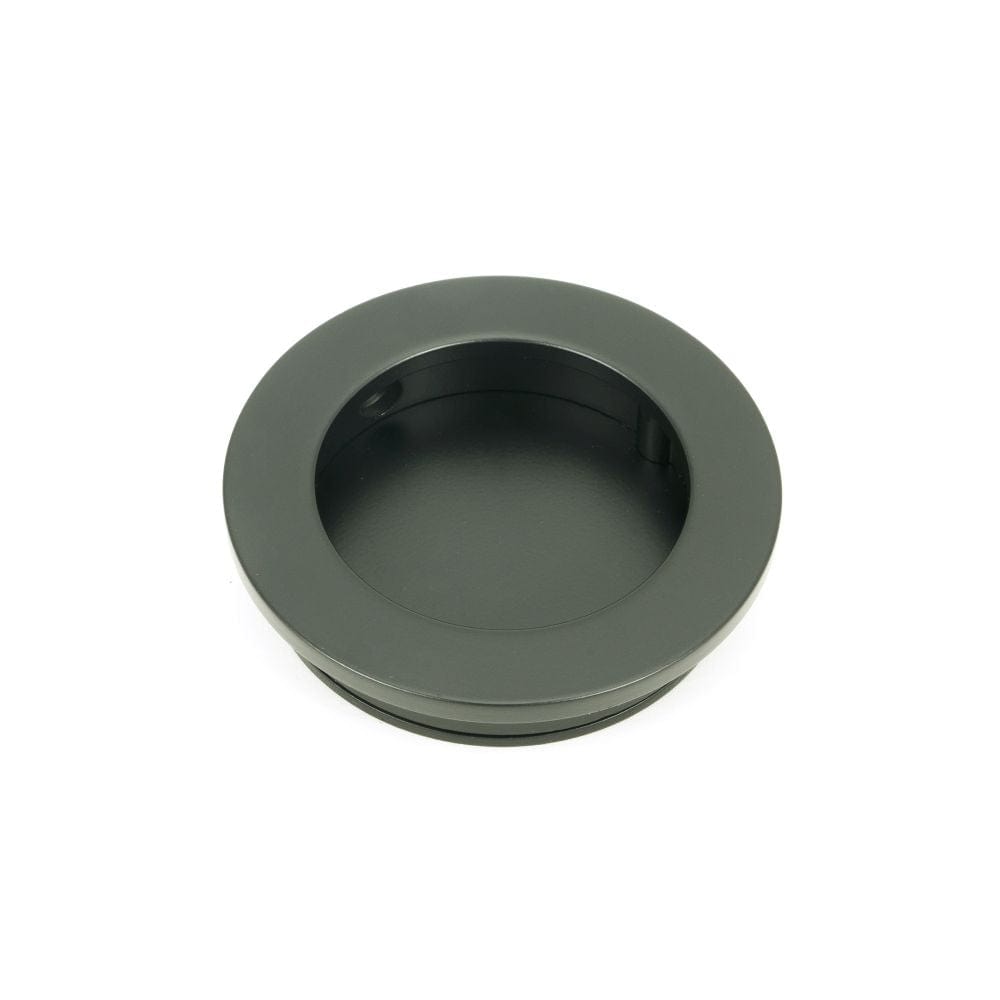 From The Anvil Door Furniture Matt Black / Flush Handle / Round From The Anvil - Matt Black 60mm Plain Round Pull
