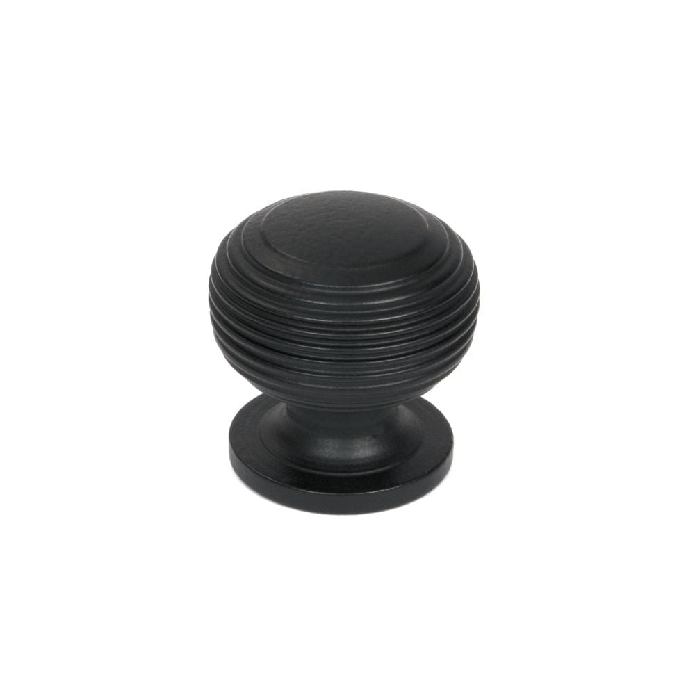 From The Anvil Cabinet Hardware Matt Black / Cabinet Knobs / 30mm Dia. From The Anvil - Matt Black Beehive Cabinet Knob 30mm
