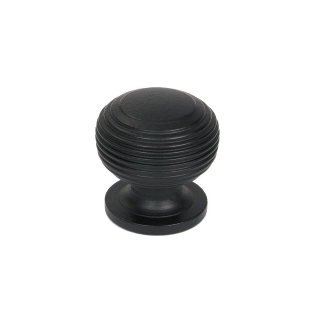 From The Anvil Cabinet Hardware Matt Black / Cabinet Knobs / 30mm Dia. From The Anvil - Matt Black Beehive Cabinet Knob 30mm