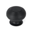 From The Anvil Cabinet Hardware Matt Black / Cabinet Knobs / 40mm Dia. From The Anvil - Matt Black Beehive Cabinet Knob 40mm