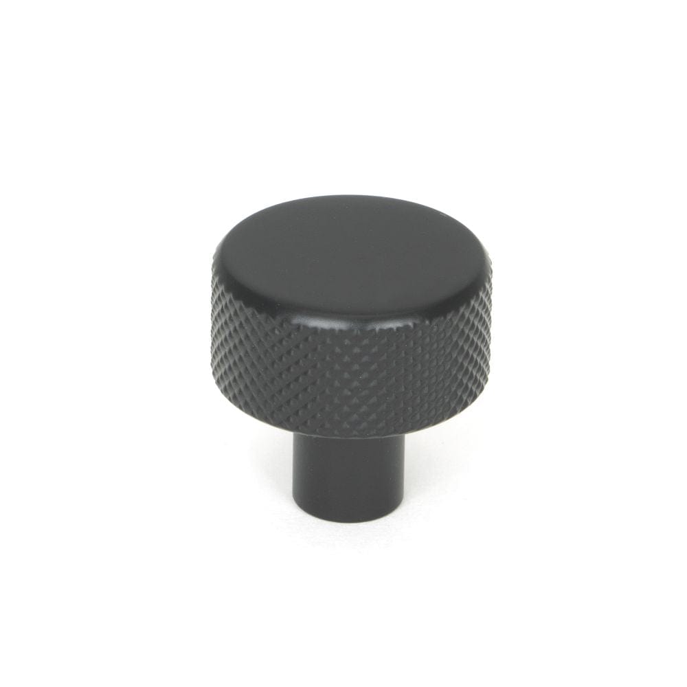 From The Anvil Cabinet Hardware Matt Black / Cabinet Knobs / 25mm Dia. From The Anvil - Matt Black Brompton Cabinet Knob - 25mm (No rose)