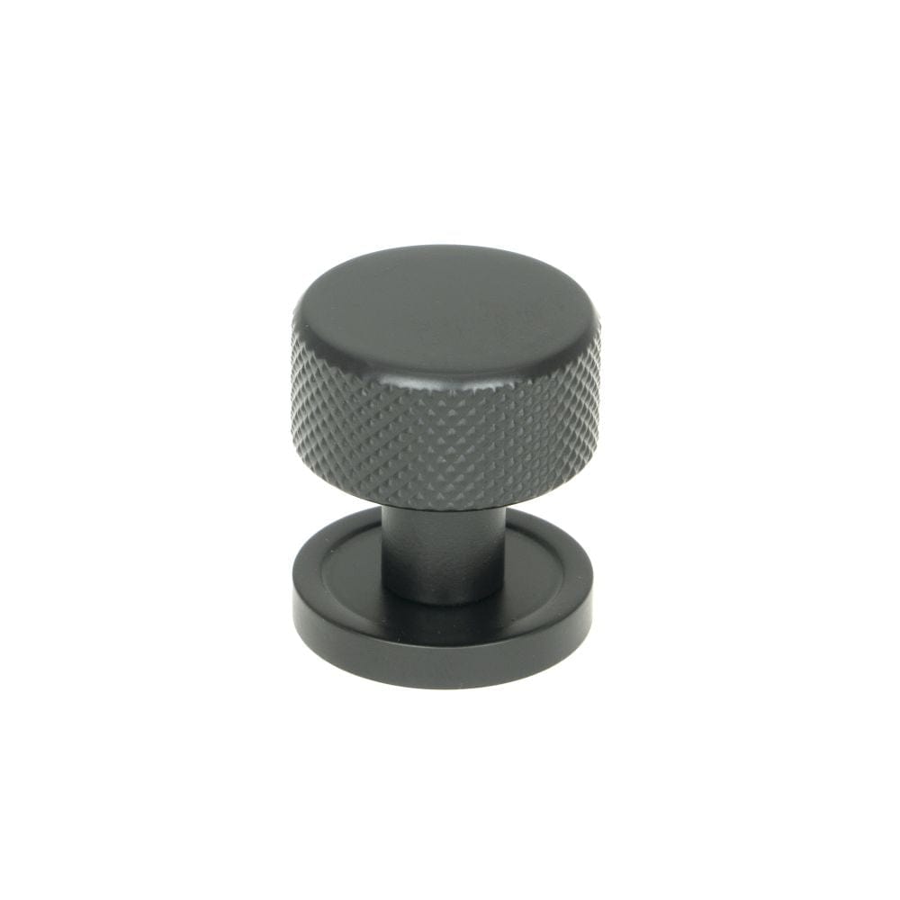 From The Anvil Cabinet Hardware Matt Black / Cabinet Knobs / 25mm Dia. From The Anvil - Matt Black Brompton Cabinet Knob - 25mm (Plain)