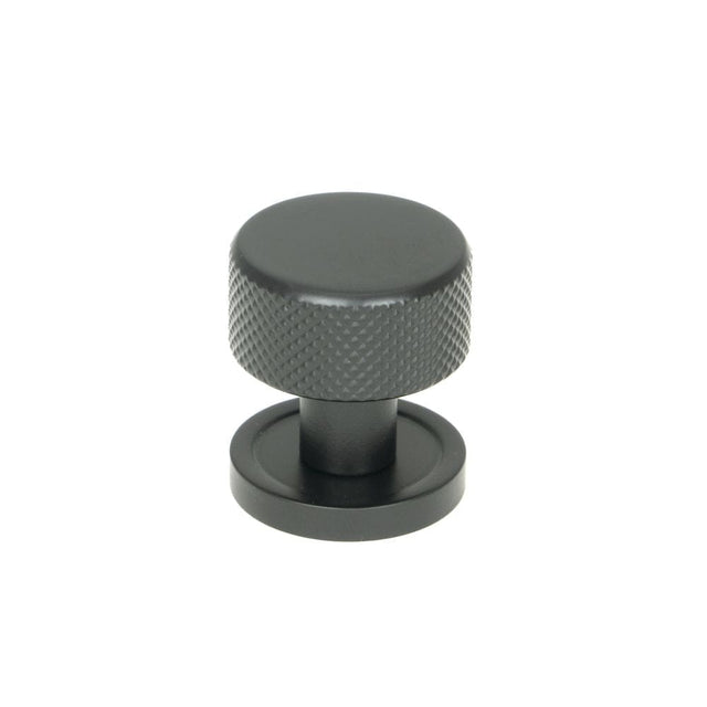 From The Anvil Cabinet Hardware Matt Black / Cabinet Knobs / 25mm Dia. From The Anvil - Matt Black Brompton Cabinet Knob - 25mm (Plain)