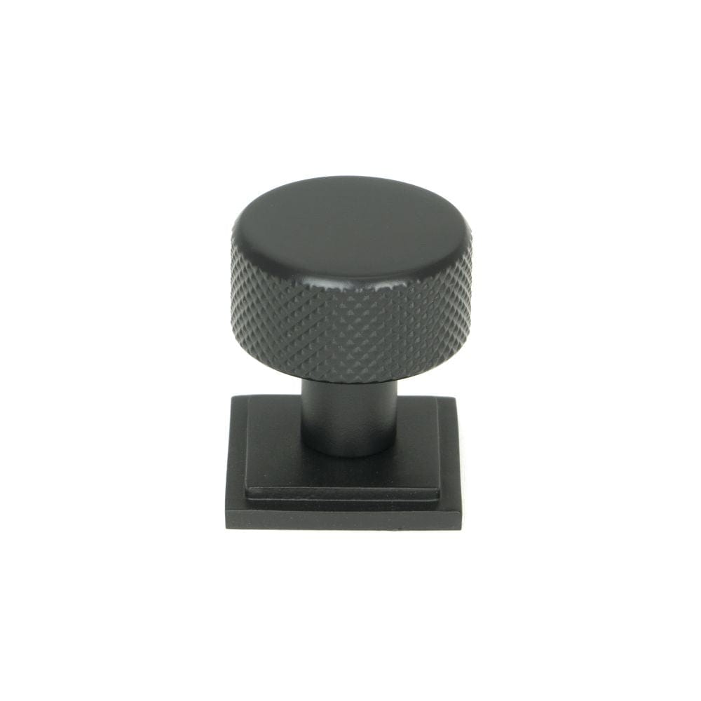 From The Anvil Cabinet Hardware Matt Black / Cabinet Knobs / 25mm Dia. From The Anvil - Matt Black Brompton Cabinet Knob - 25mm (Square)