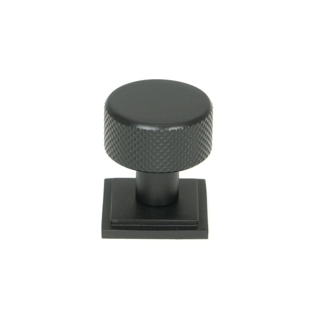From The Anvil Cabinet Hardware Matt Black / Cabinet Knobs / 25mm Dia. From The Anvil - Matt Black Brompton Cabinet Knob - 25mm (Square)
