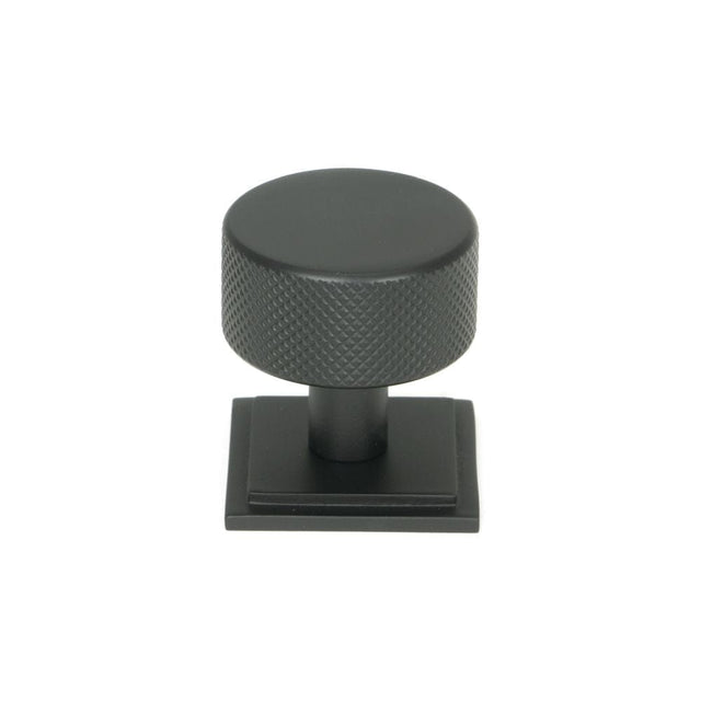 From The Anvil Cabinet Hardware Matt Black / Cabinet Knobs / 32mm Dia. From The Anvil - Matt Black Brompton Cabinet Knob - 32mm (Square)