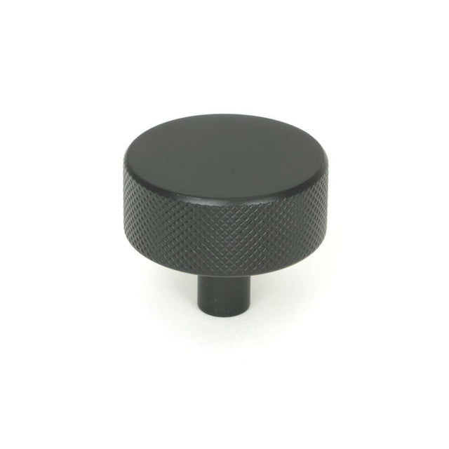 From The Anvil Cabinet Hardware Matt Black / Cabinet Knobs / 38mm Dia. From The Anvil - Matt Black Brompton Cabinet Knob - 38mm (No rose)