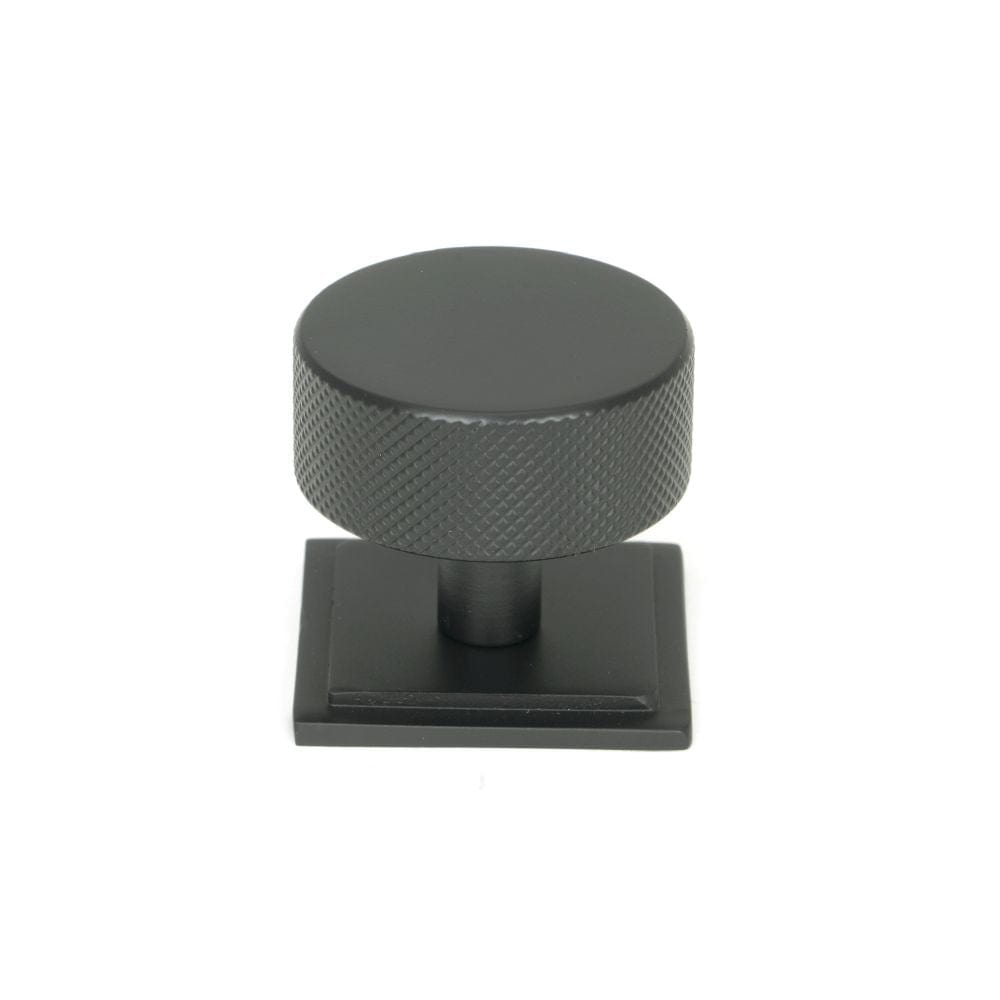 From The Anvil Cabinet Hardware Matt Black / Cabinet Knobs / 38mm Dia. From The Anvil - Matt Black Brompton Cabinet Knob - 38mm (Square)