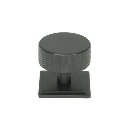 From The Anvil Cabinet Hardware Matt Black / Cabinet Knobs / 38mm Dia. From The Anvil - Matt Black Brompton Cabinet Knob - 38mm (Square)