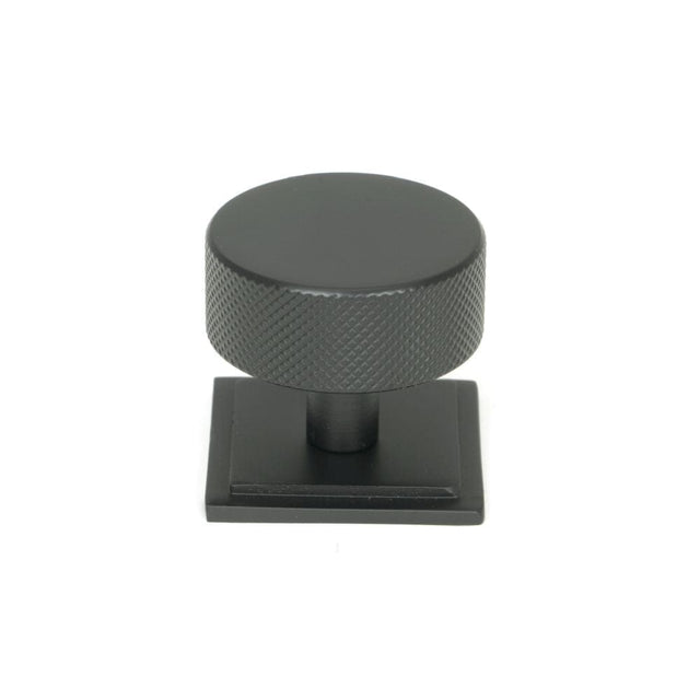 From The Anvil Cabinet Hardware Matt Black / Cabinet Knobs / 38mm Dia. From The Anvil - Matt Black Brompton Cabinet Knob - 38mm (Square)