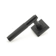 From The Anvil Door Furniture Matt Black / Square Rose From The Anvil - Matt Black Brompton Lever on Rose Set (Square) - Unsprung