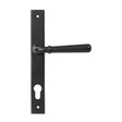 From The Anvil Door Furniture Matt Black / Multi Point Lock Set / 92mm c/c From The Anvil - Matt Black Hammered Newbury Slimline Espag. Lock Set