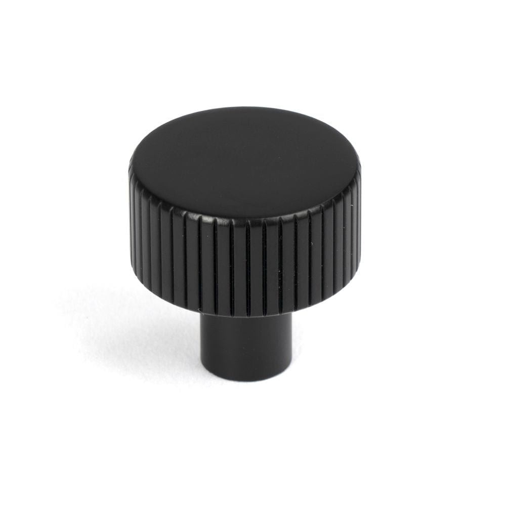 From The Anvil Cabinet Hardware Matt Black / Cabinet Knobs / 25mm Dia. From The Anvil - Matt Black Judd Cabinet Knob - 25mm (No rose)