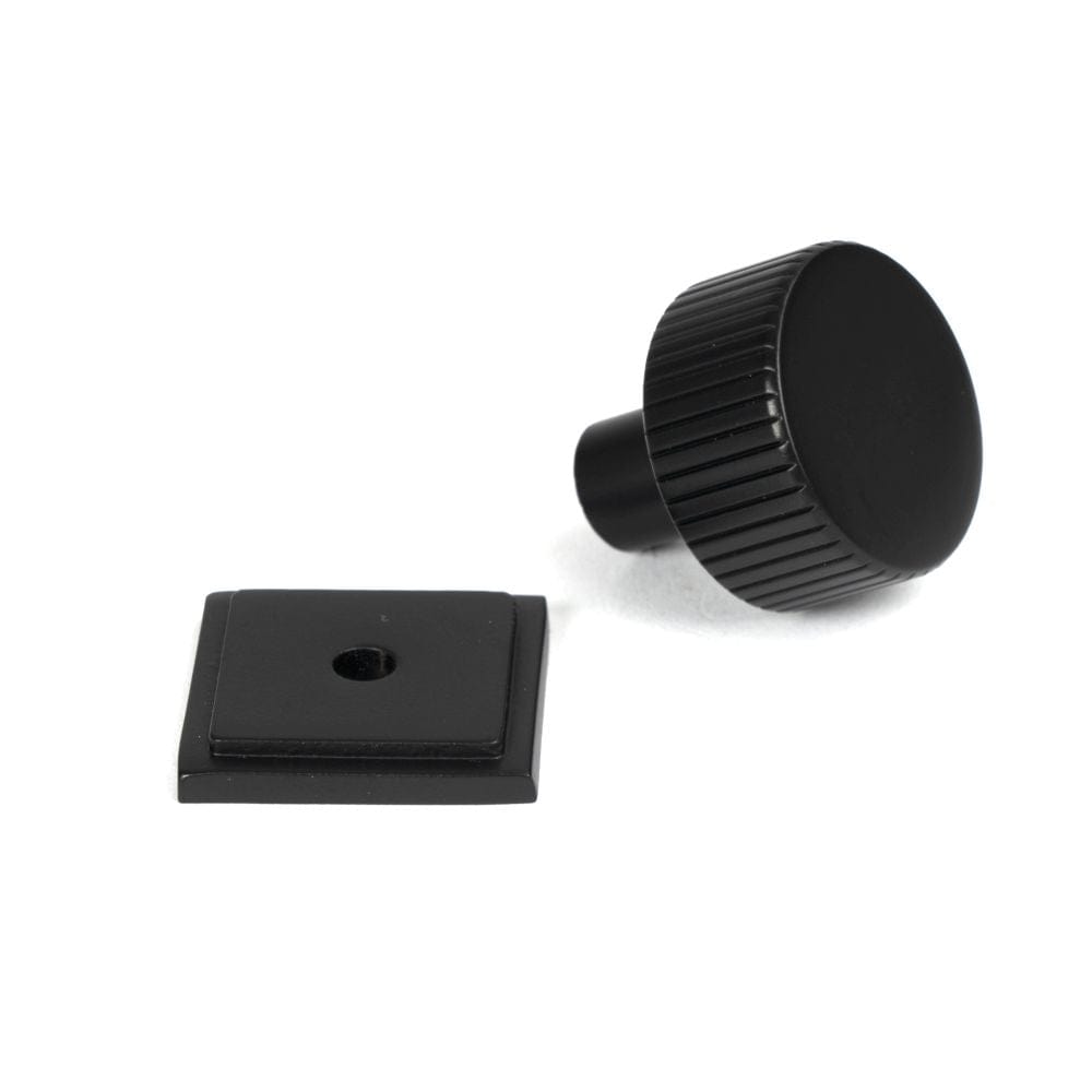 From The Anvil Cabinet Hardware Matt Black / Cabinet Knobs / 25mm Dia. From The Anvil - Matt Black Judd Cabinet Knob - 25mm (Square)
